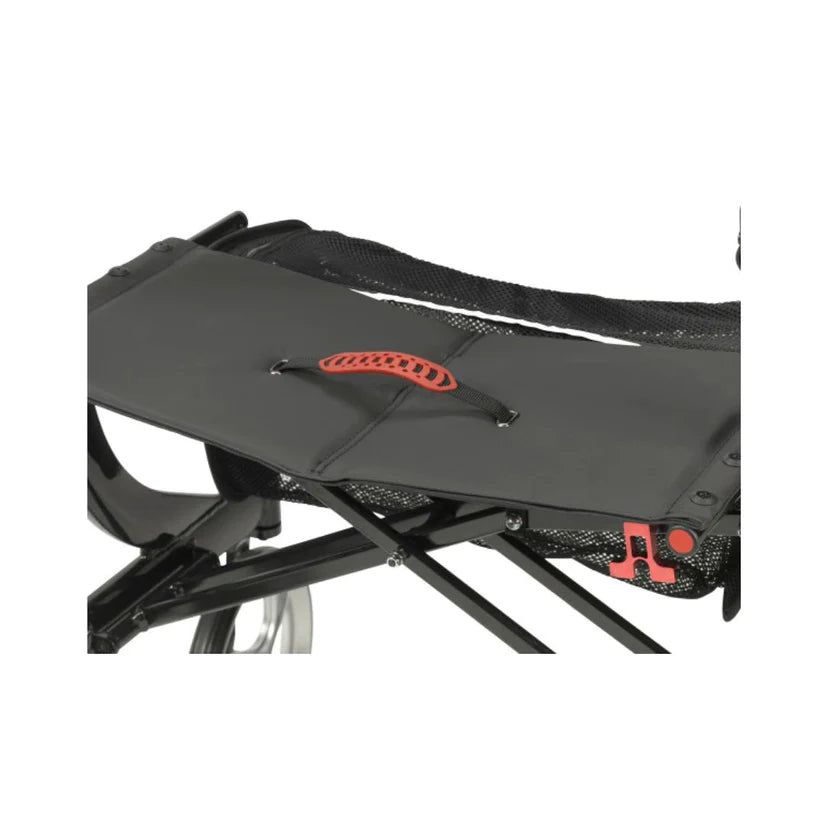 Drive Nitro Euro Style HD Rollator 10266HD-BK black seat with red handle and sturdy frame