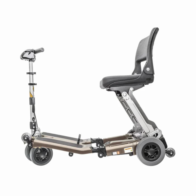 FreeRider USA Luggie Standard foldable mobility scooter with adjustable handlebar and comfortable seat