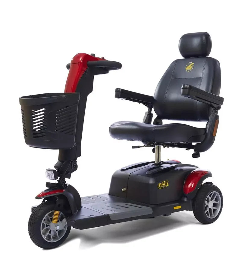 Golden Technologies Buzzaround LX Luxury 3-Wheel mobility scooter with black seat 
