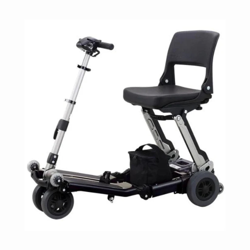 Free Rider USA Luggie Classic II electric mobility scooter with black seat and folding frame