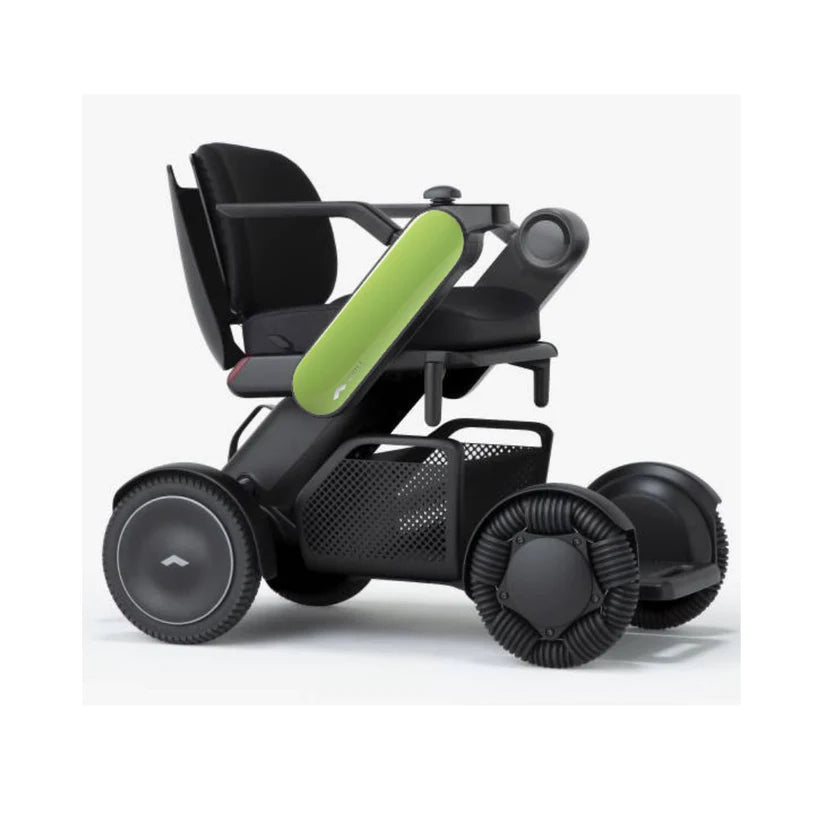 WHILL Model C2 Smart Power Chair with compact design and green accents for enhanced mobility