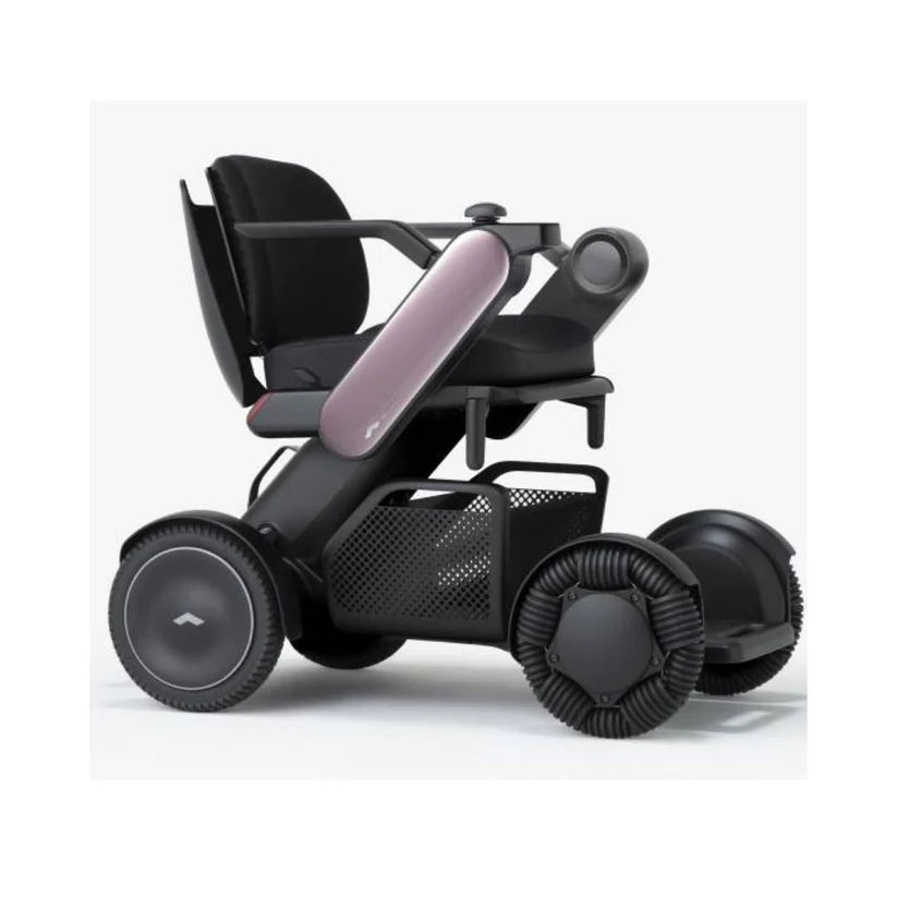 WHILL Model C2 Smart Power Chair with black seat and innovative omni wheels for enhanced mobility
